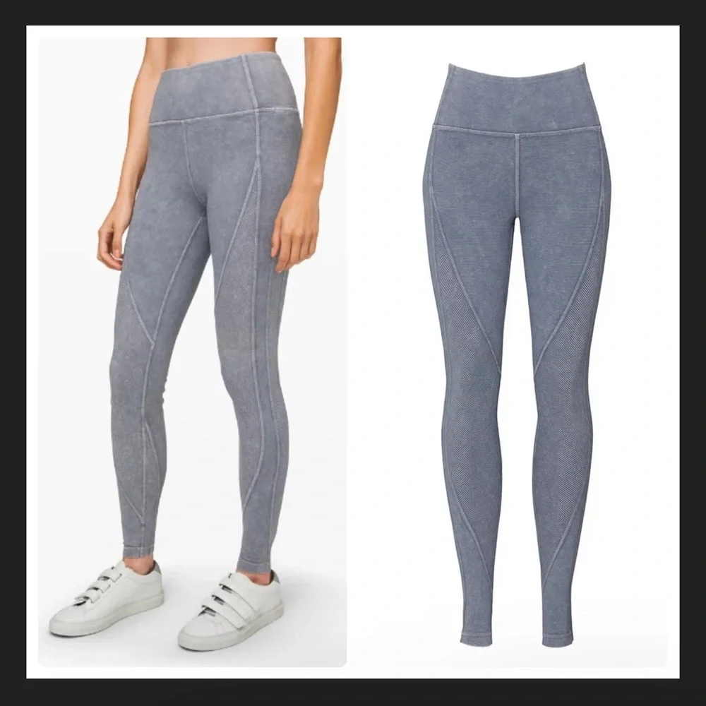 Lululemon Wunder Under High-Rise Tight Snow Washed Ribbed 28